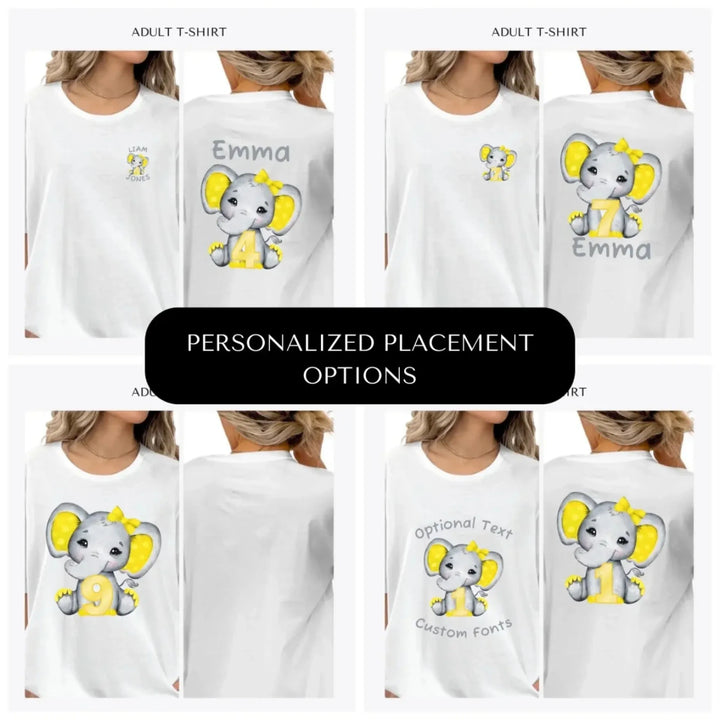 Grey-Elephant-with-Yellow-Number-custom-adult-t-shirt-design-placement-front-back-pocket-artfulane