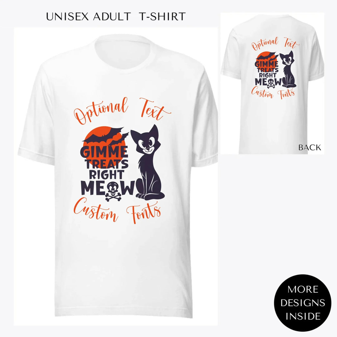 Halloween-Black-Cat-custom-men-unisex-adult-t-shirt-artfulane
