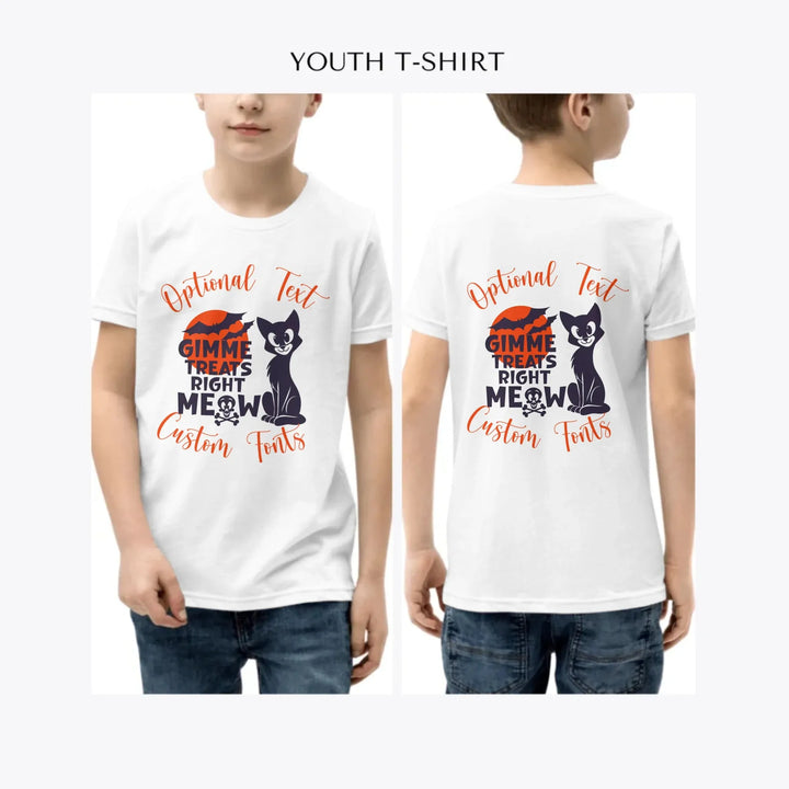 Halloween-Black-Cat-custom-youth-boy-t-shirt-artfulane