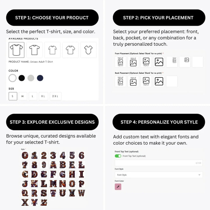 how-to-design-custom-Halloween-Letter-Initial-t-shirt-personalization-options-artfulane
