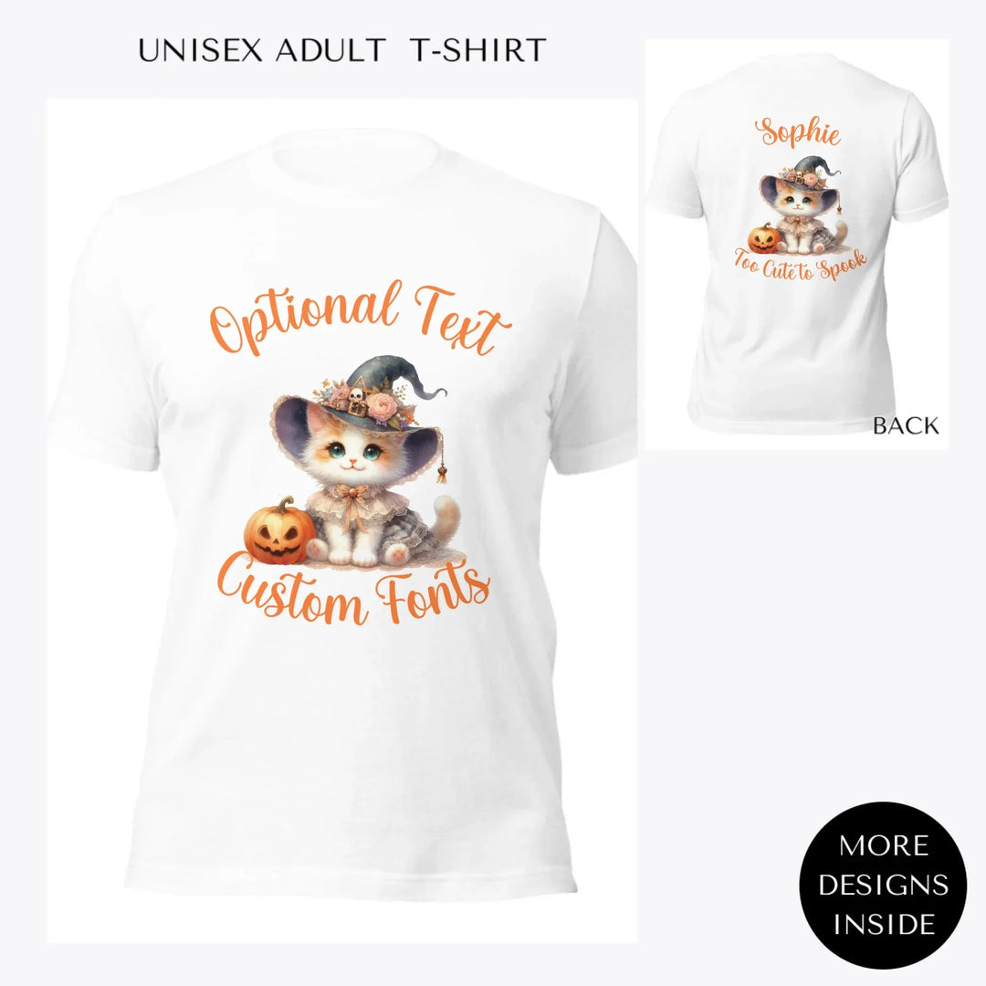 Halloween-Witch-Cats-custom-women-unisex-adult-t-shirt-artfulane