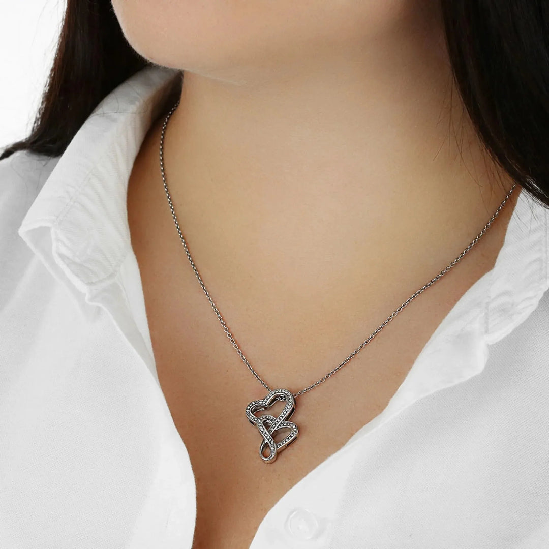 Custom-Heart-to-heart-Pendant-Necklace-on-model-artfulane