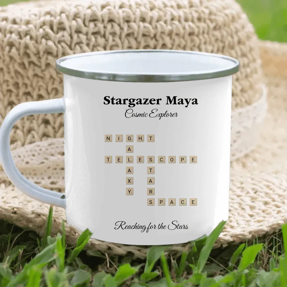 Custom Hobbies Word Tile Mug - ARTFULANE