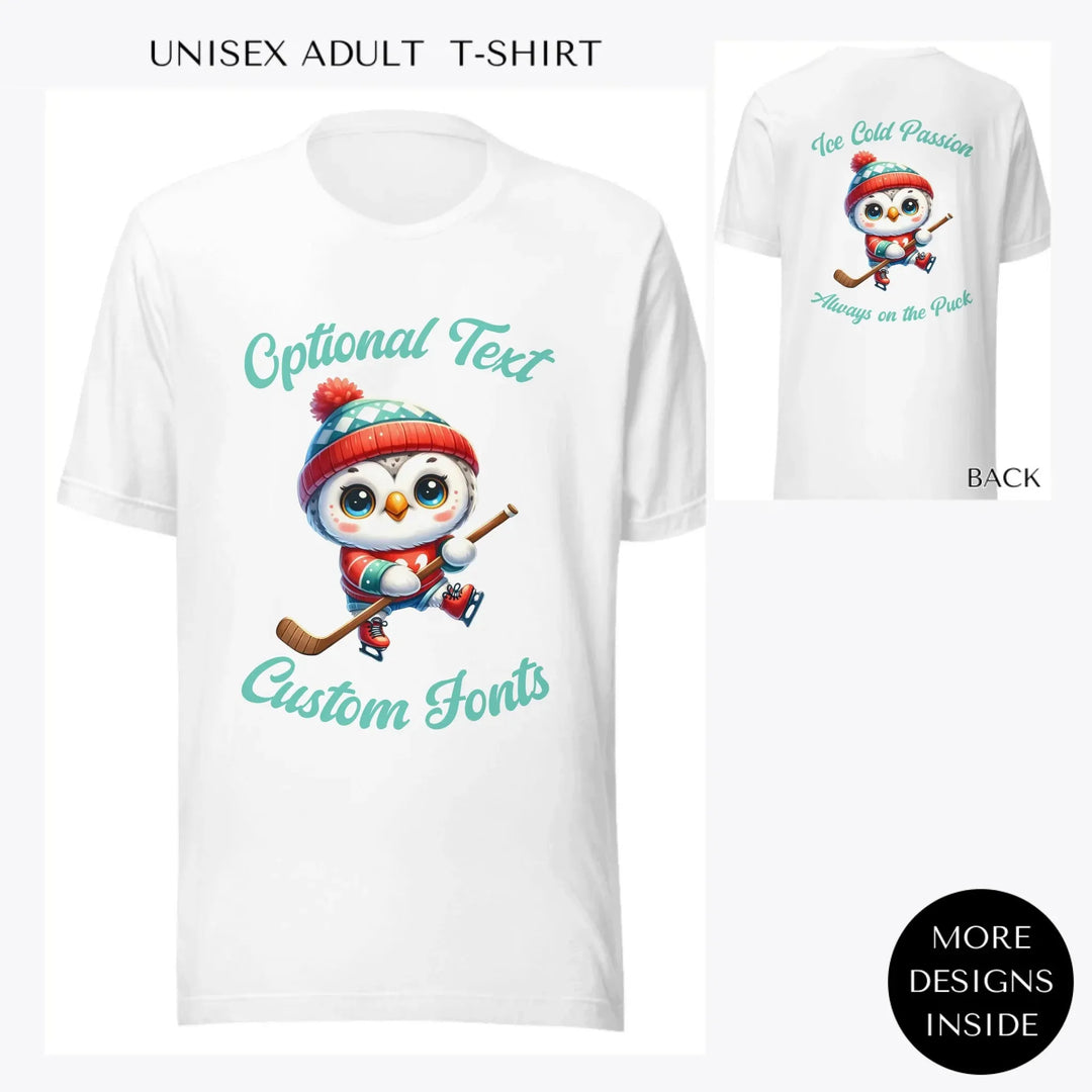 Ice-Hockey-Cute-Animals-custom-men-unisex-adult-t-shirt-artfulane
