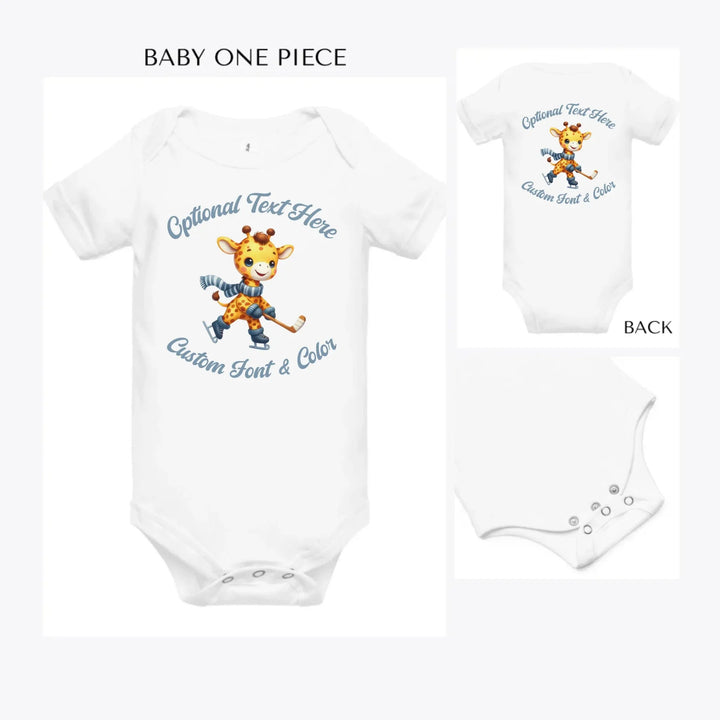 Ice-Hockey-Cute-Animals-custom-baby-onesie-artfulane