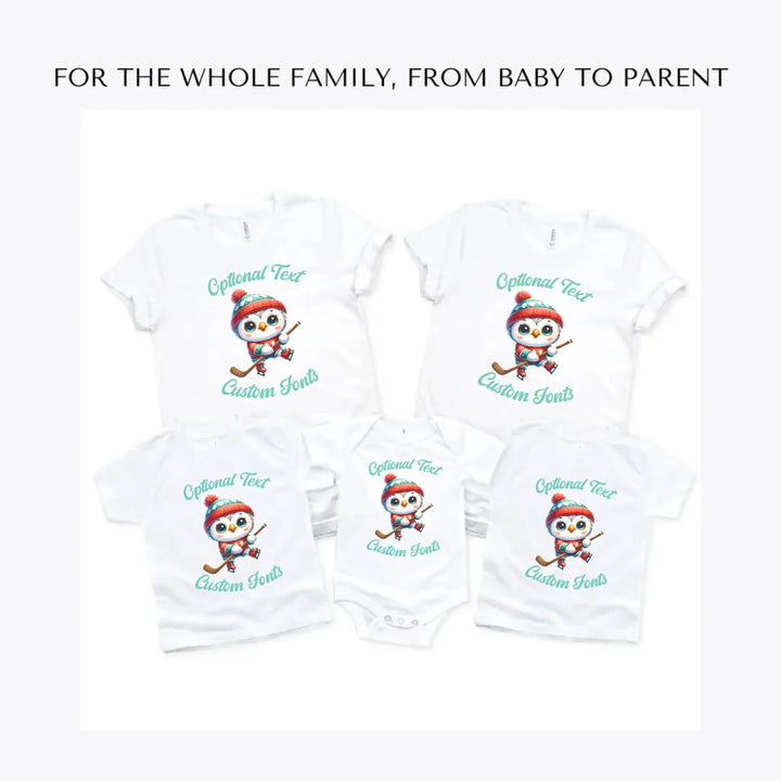Ice-Hockey-Cute-Animals-custom-t-shirts-adult-youth-toddler-baby-sizes-artfulane