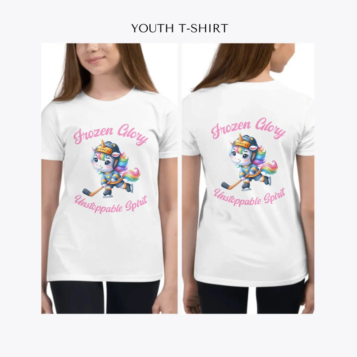 Ice-Hockey-Cute-Animals-custom-youth-girl-t-shirt-artfulane