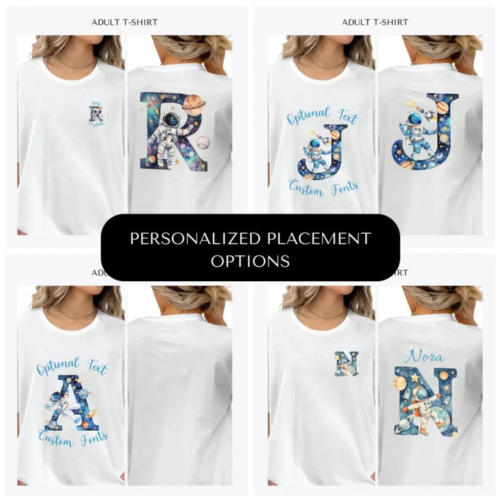 Astronaut-Space-Initial-custom-adult-t-shirt-design-placement-front-back-pocket-artfulane