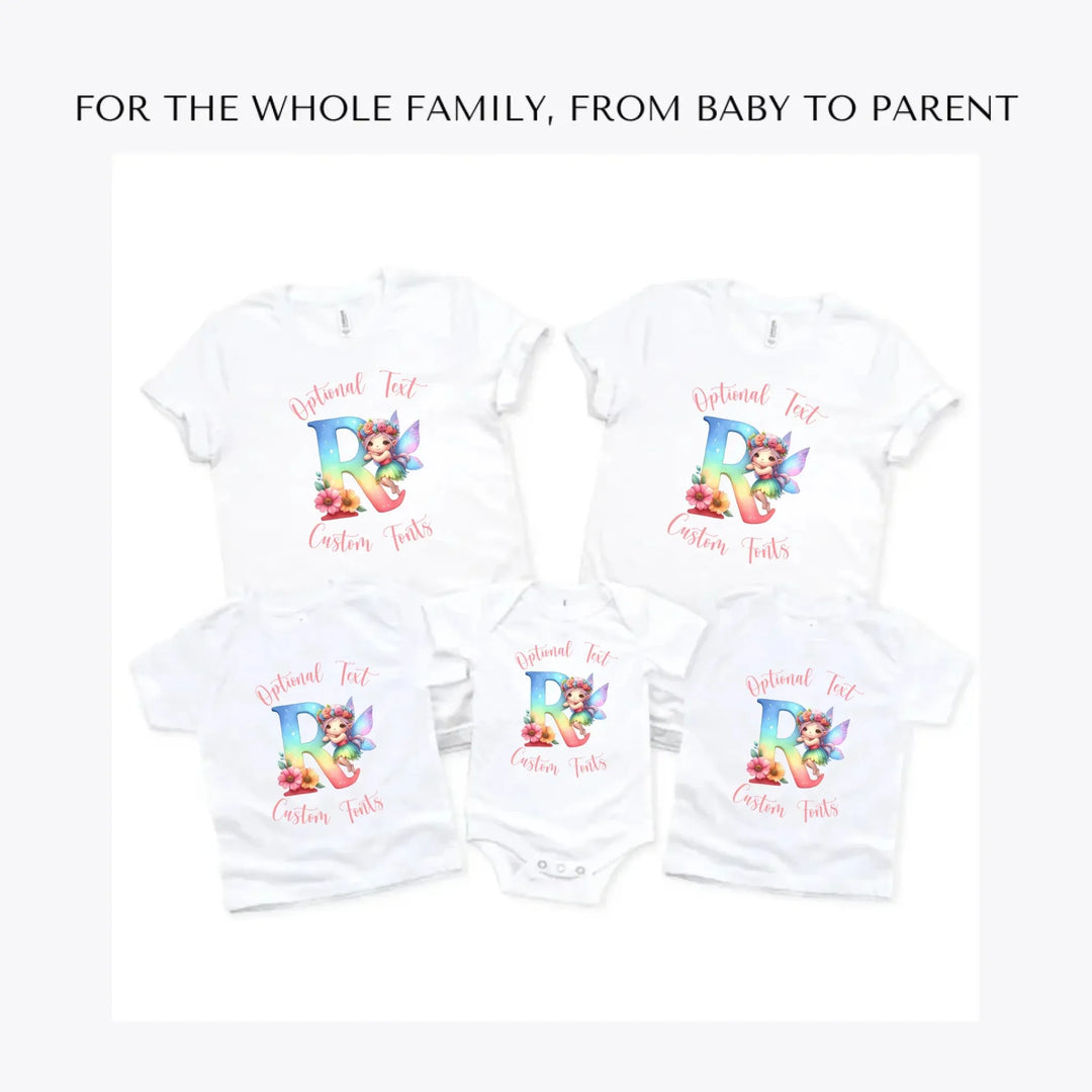 Fairy-Letter-Initial-custom-t-shirts-adult-youth-toddler-baby-sizes-artfulane