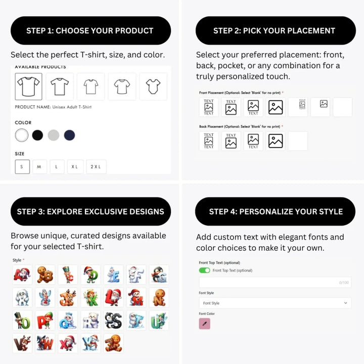 how-to-design-custom-Christmas-and-Winter-Letter-Initial-t-shirt-personalization-options-artfulane