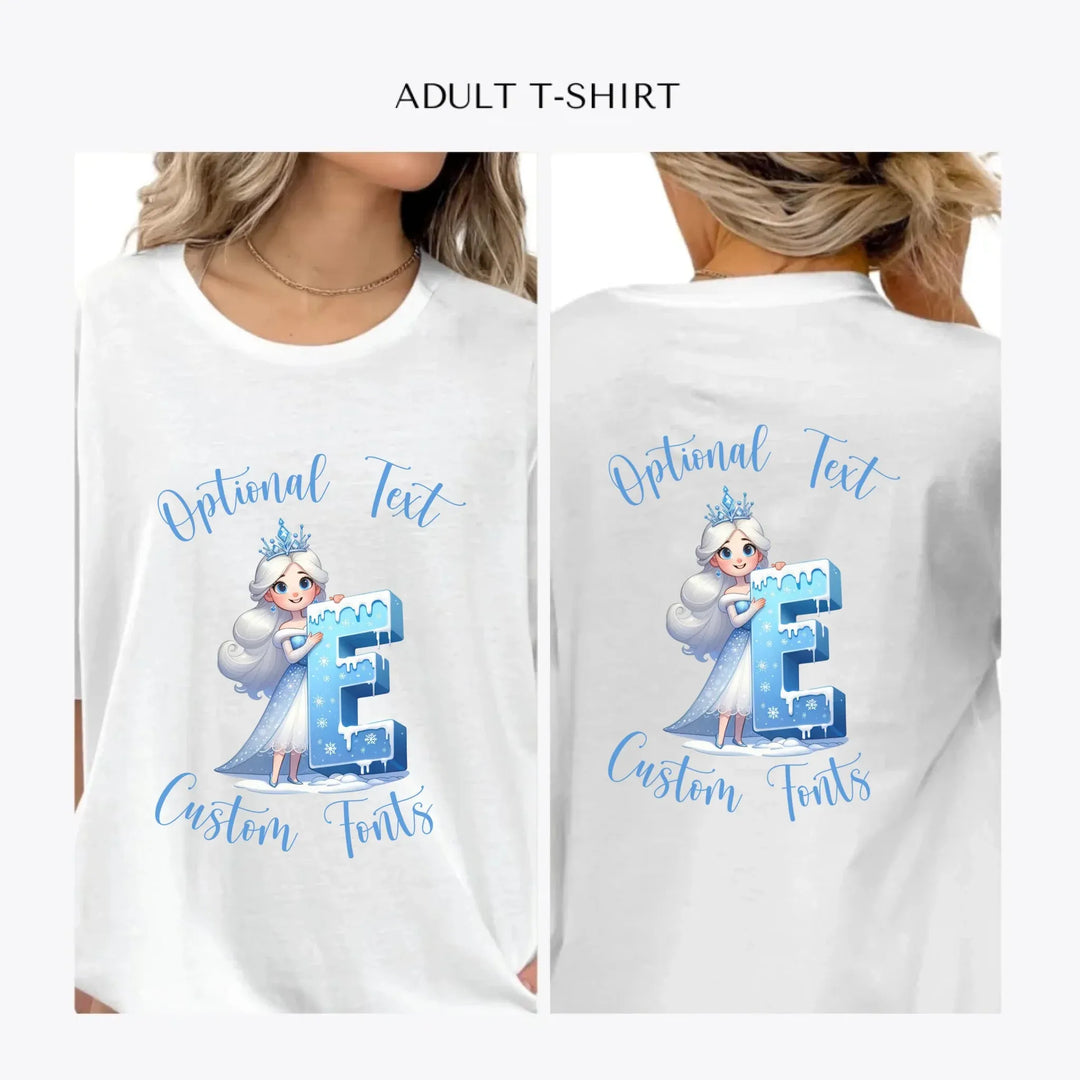 Christmas-and-Winter-Letter-Initial-personalized-women-unisex-adult-t-shirt-artfulane
