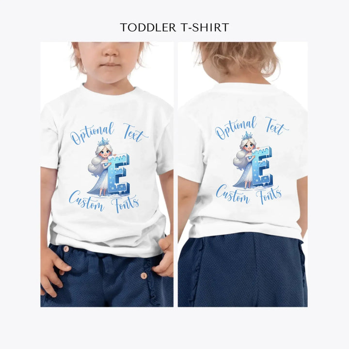 Christmas-and-Winter-Letter-Initial-custom-toddler-t-shirt-artfulane