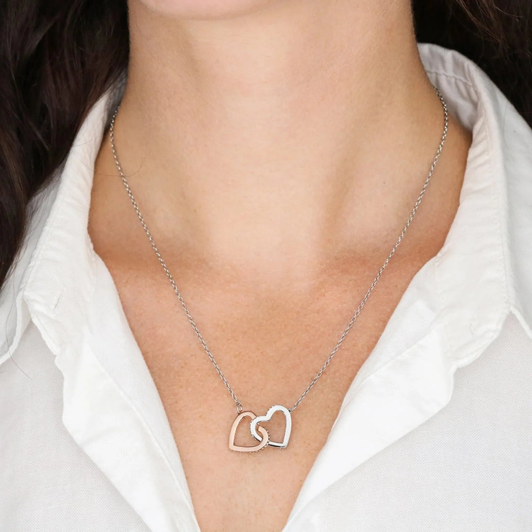 Interlocking-Hearts-Necklace-on-model-artfulane