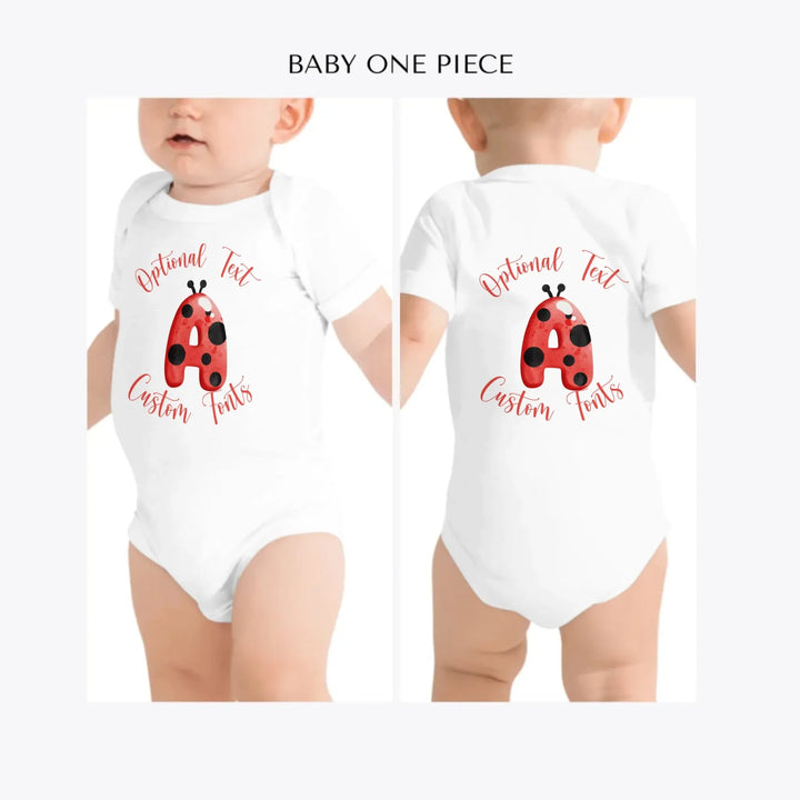 Ladybug-Letter-custom-baby-one-piece-artfulane