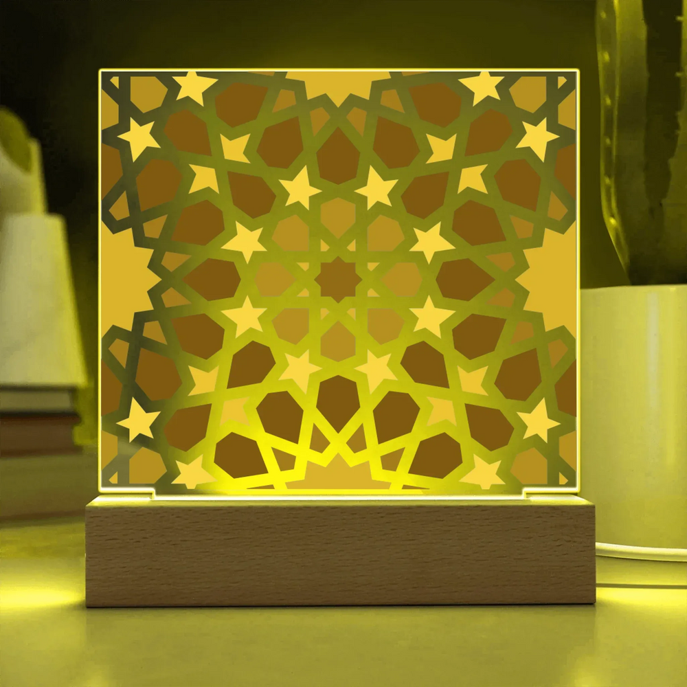 Acrylic Square with LED Base 13