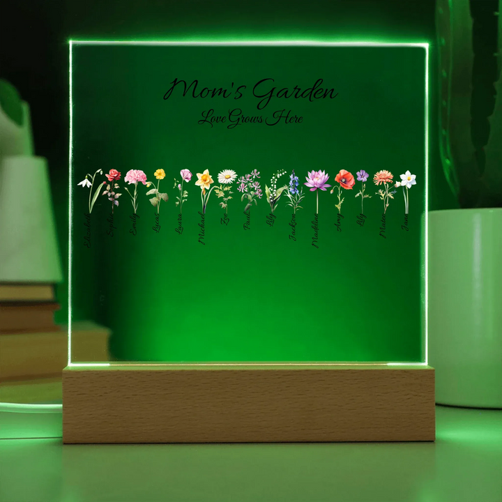 Acrylic Square with LED Base 7