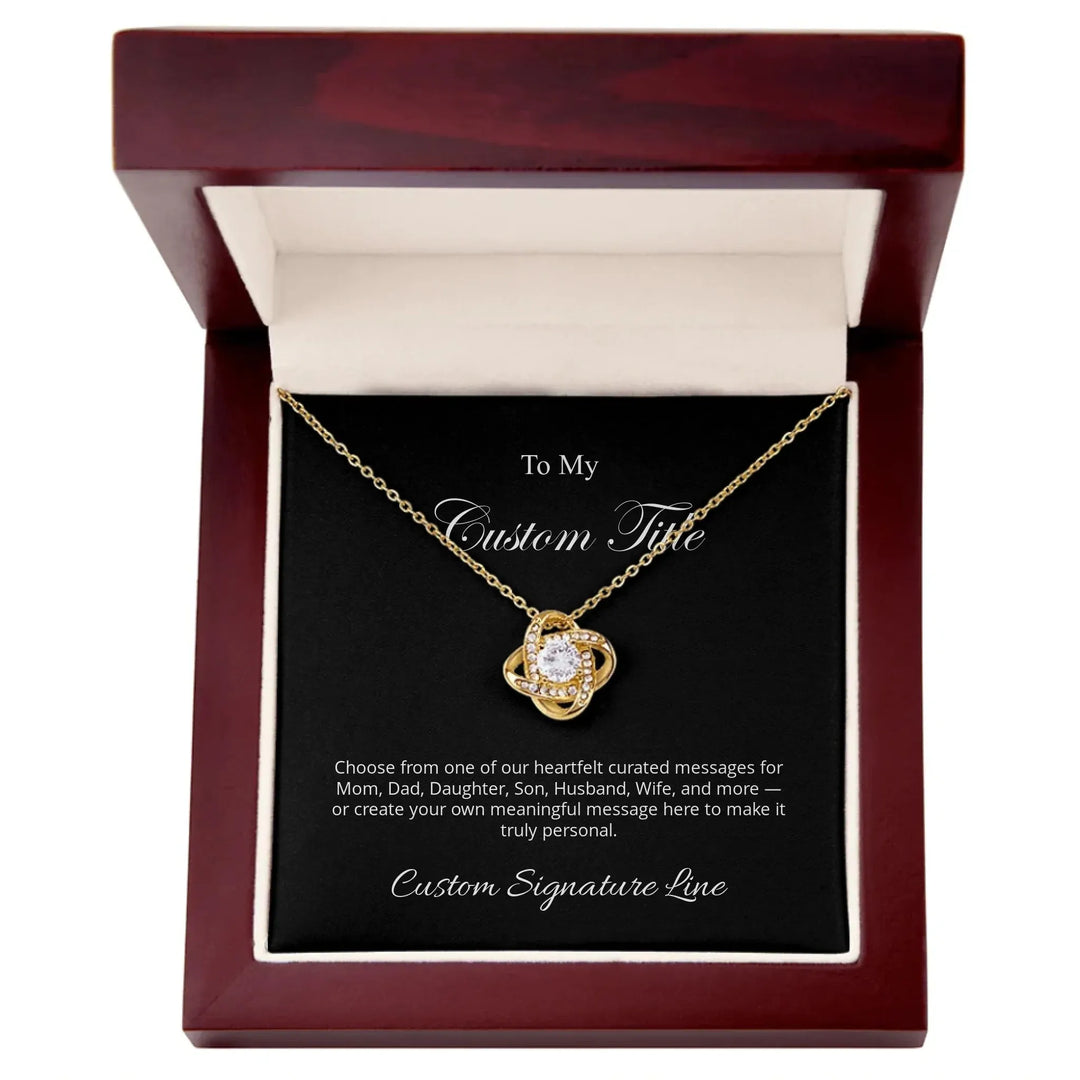 Custom-Love-Knot-Necklace-gold-luxury-box-artfulane
