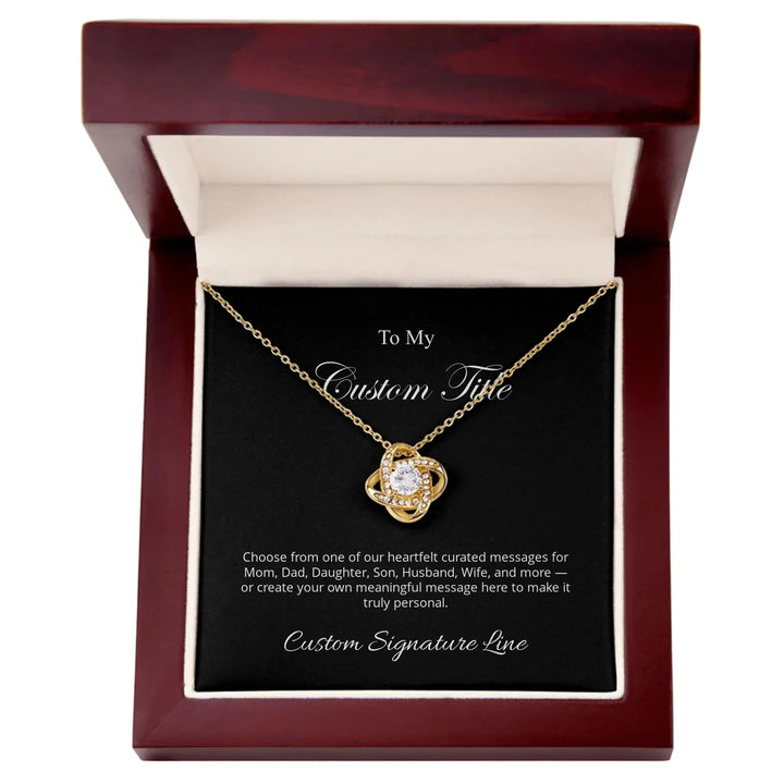 Custom-Love-Knot-Necklace-gold-luxury-box-artfulane
