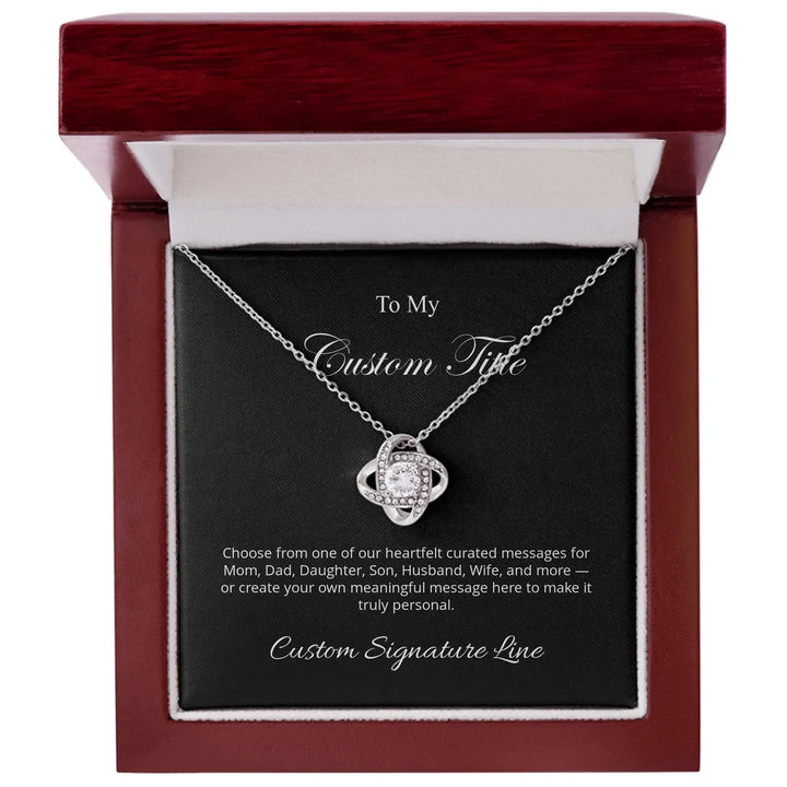 Custom-Love-Knot-Necklace-silver-luxury-box-artfulane