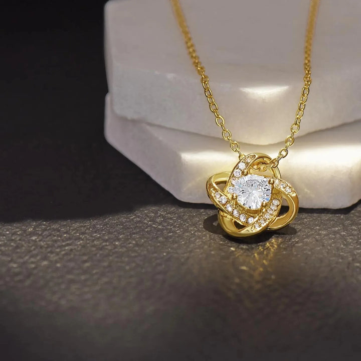 Custom-Love-Knot-Necklace-gold-lifestyle-artfulane