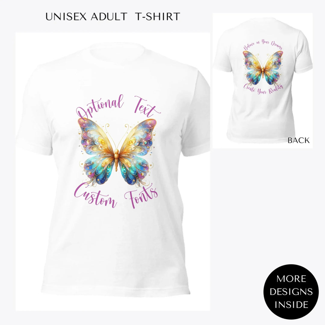 Magic-Butterflies-custom-women-unisex-adult-t-shirt-artfulane