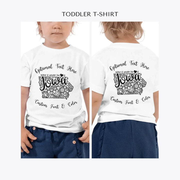 Mandala-USA-State-custom-toddler-t-shirt-artfulane