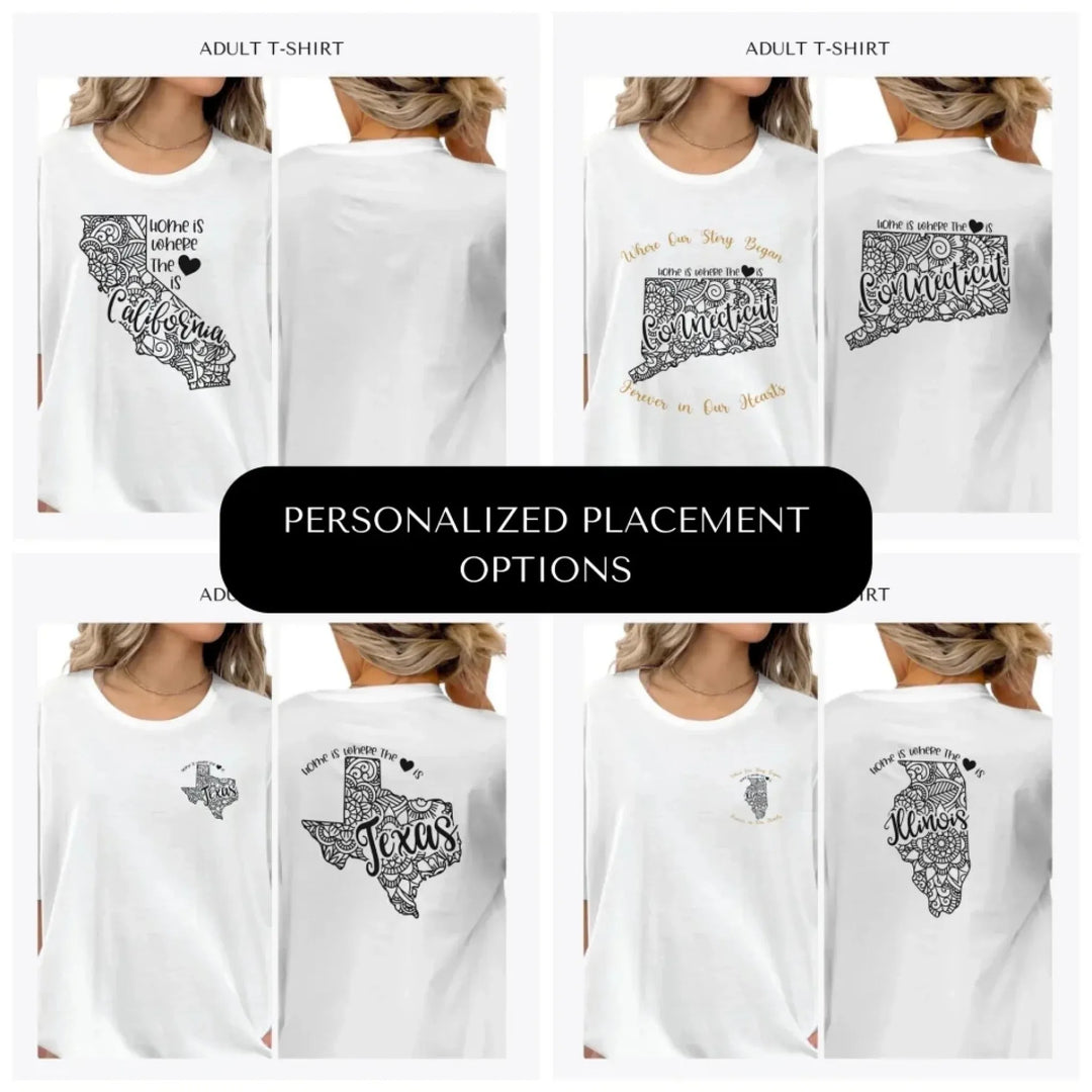 Mandala-USA-State-custom-adult-t-shirt-design-placement-front-back-pocket-artfulane