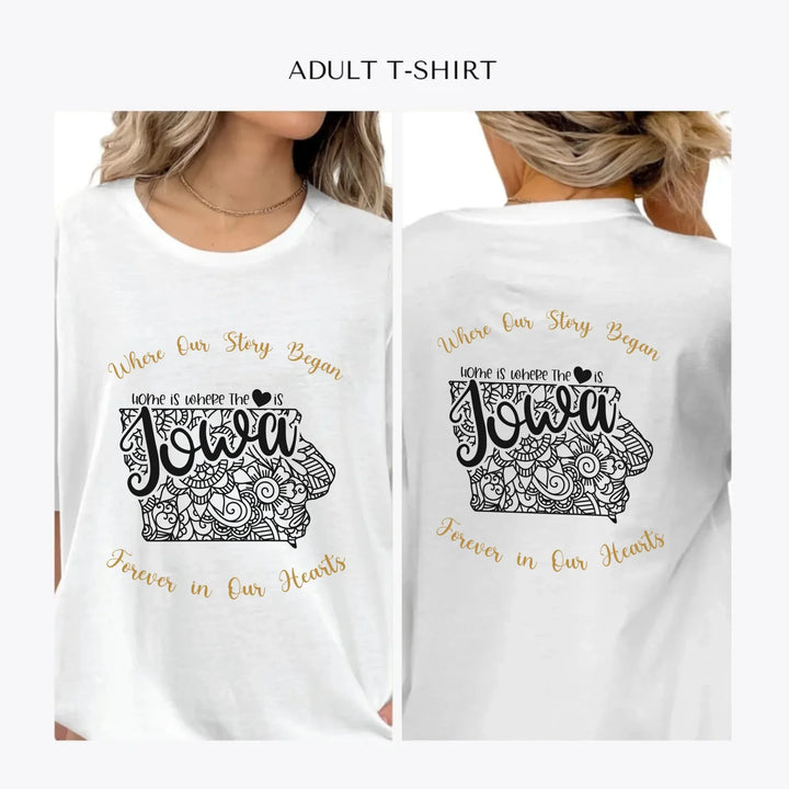 Mandala-USA-State-personalized-women-unisex-adult-t-shirt-artfulane