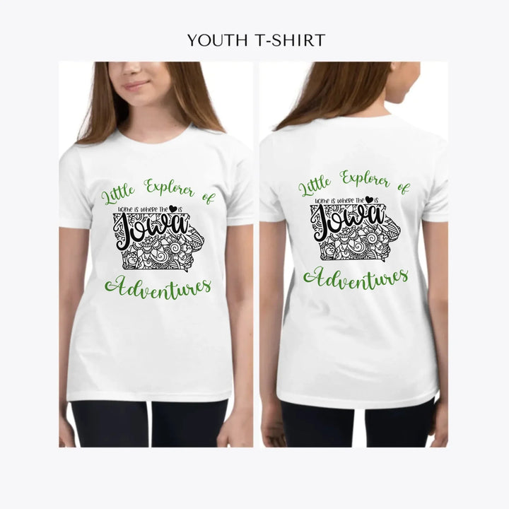 Mandala-USA-State-custom-youth-girl-t-shirt-artfulane
