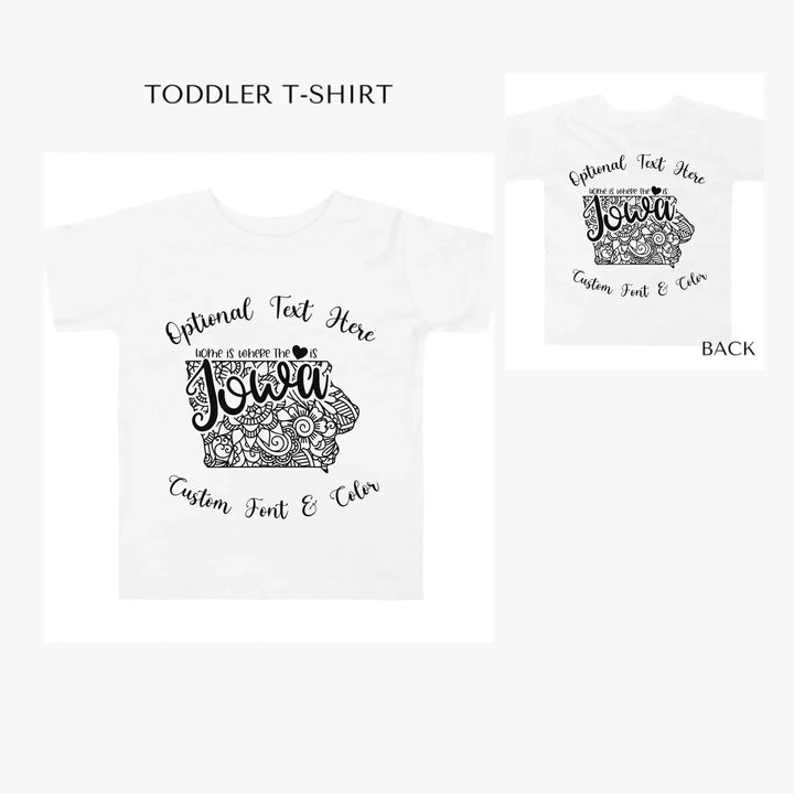Mandala-USA-State-toddler-custom-t-shirt-artfulane