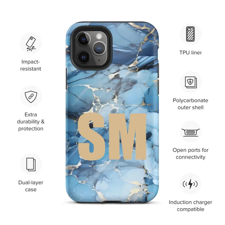 Custom Marble Pattern Tough Phone Case - ART-PNC379