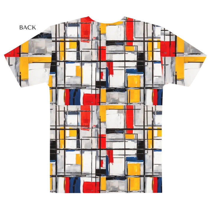 Custom Modern Abstract Color Blocking T-Shirt - ARTFULANE