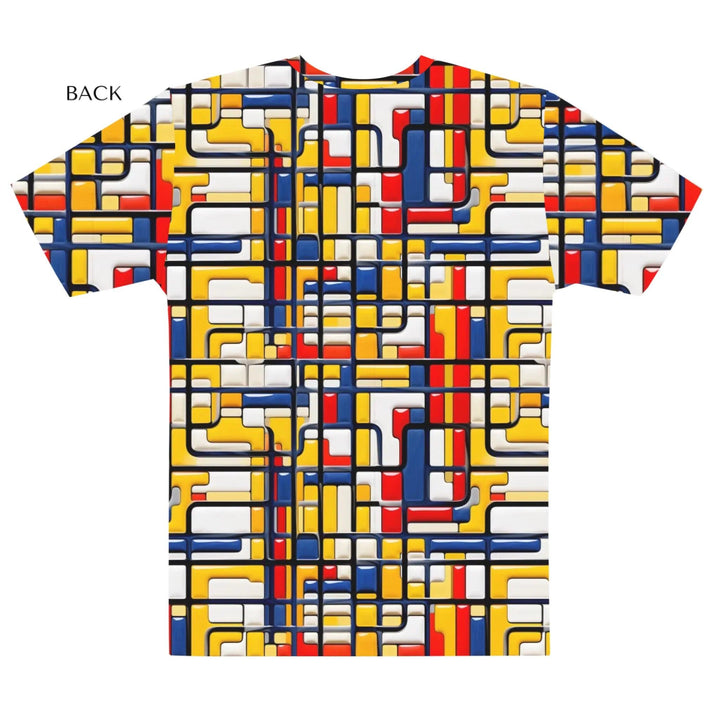 Custom Modern Abstract Color Blocking T-Shirt - ARTFULANE