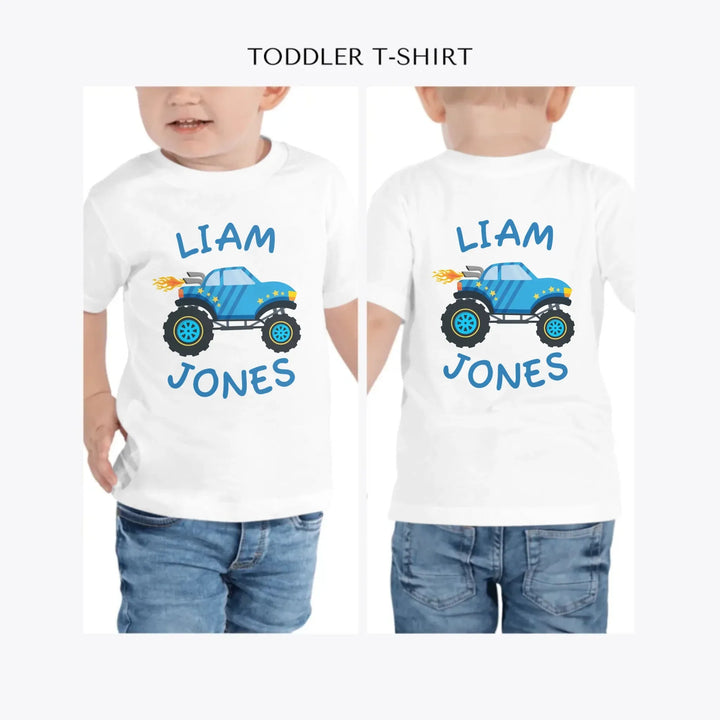 Monster-Trucks-personalized-toddler-t-shirt-artfulane