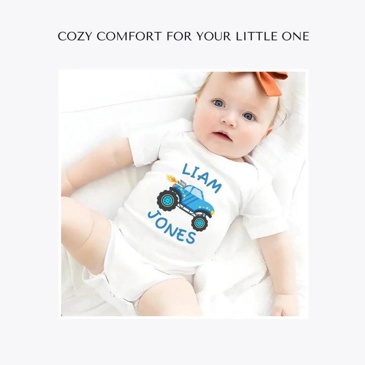 Monster-Trucks-custom-baby-bodysuit-artfulane