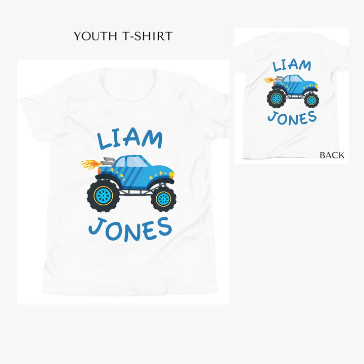 Monster-Trucks-custom-youth-t-shirt-artfulane