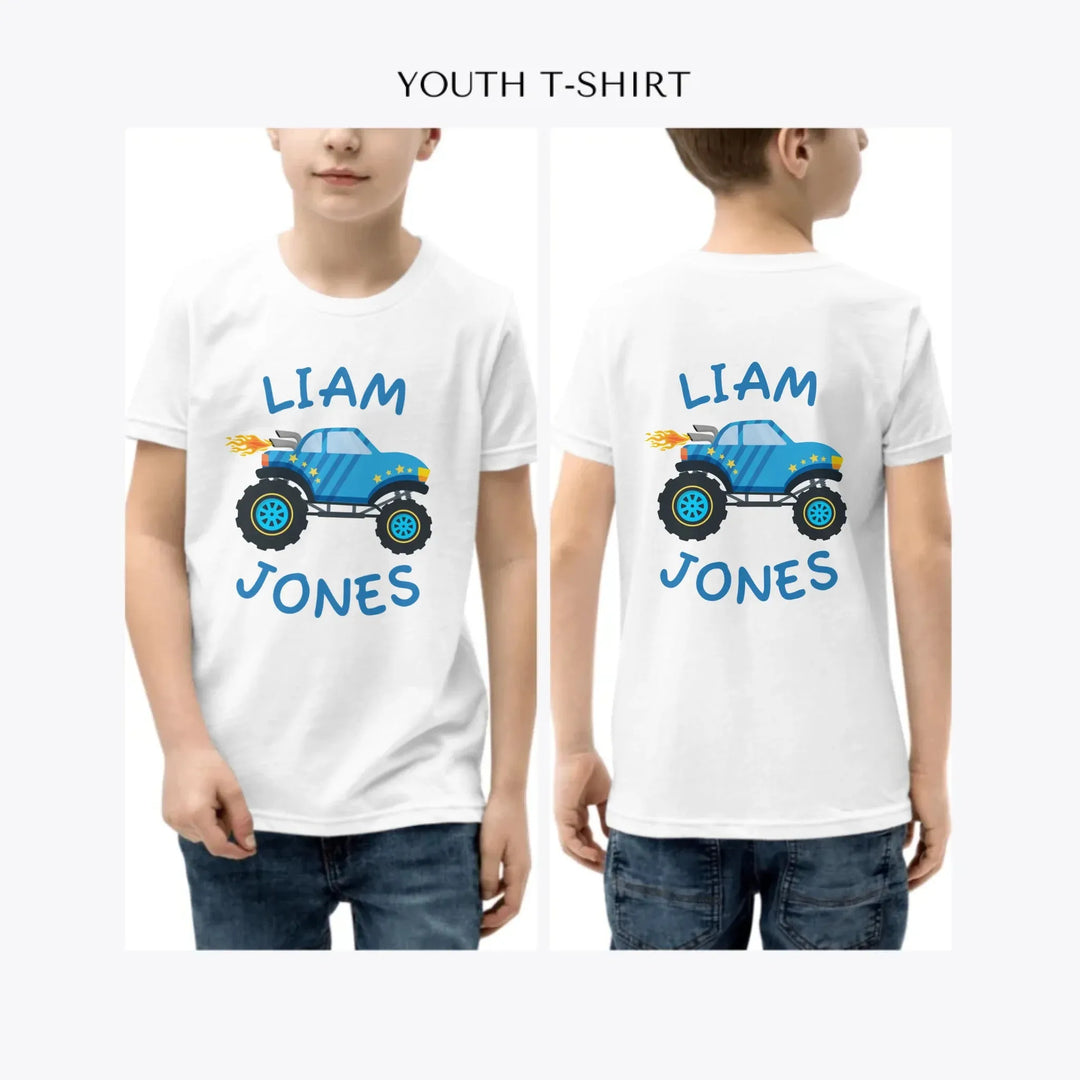 Monster-Trucks-custom-youth-boy-t-shirt-artfulane