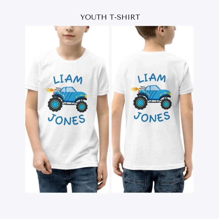 Monster-Trucks-custom-youth-boy-t-shirt-artfulane