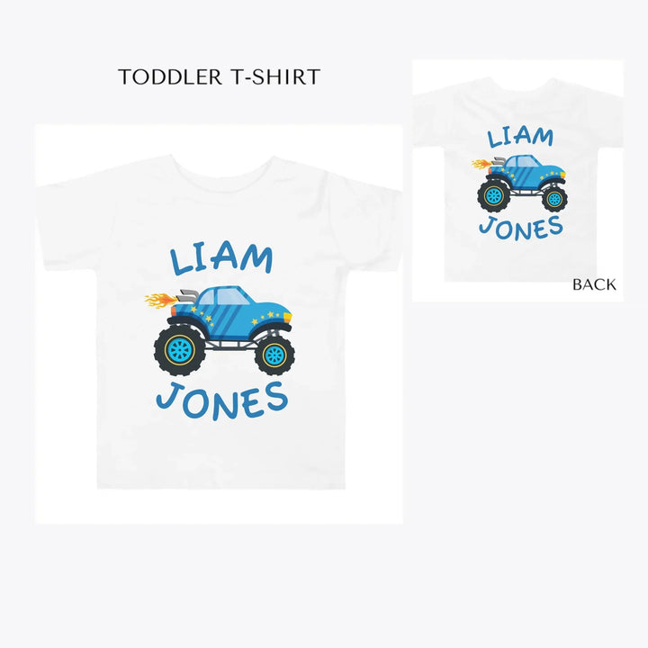 Monster-Trucks-toddler-custom-t-shirt-artfulane