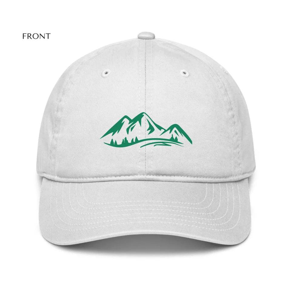 Custom Mountain Embroidered Organic Hats - ARTFULANE