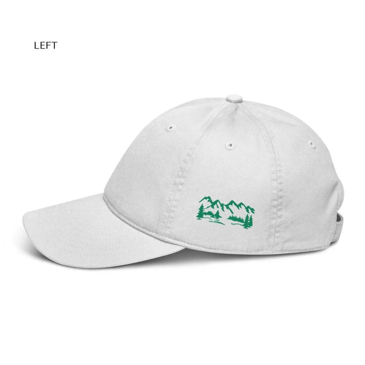 Custom Mountain Embroidered Organic Hats - ARTFULANE