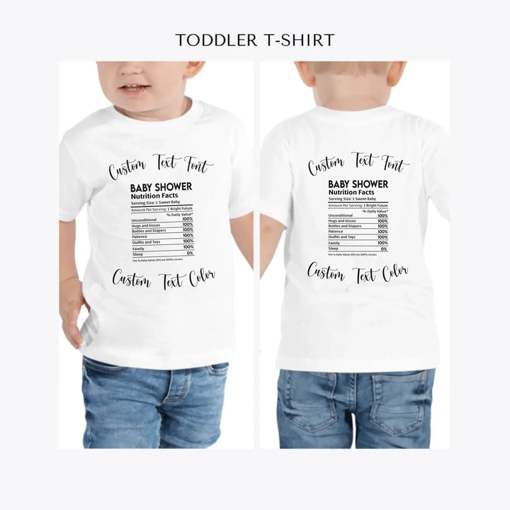 Occasions-Nutrition-Facts-personalized-toddler-t-shirt-artfulane