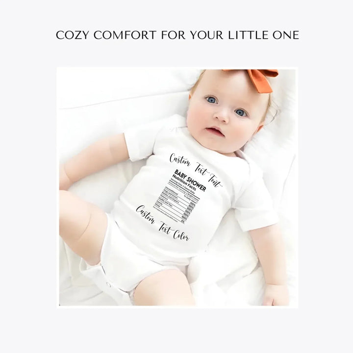 Occasions-Nutrition-Facts-custom-baby-bodysuit-artfulane