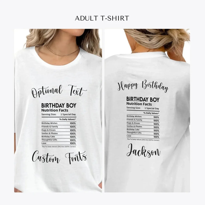 Occasions-Nutrition-Facts-personalized-women-unisex-adult-t-shirt-artfulane