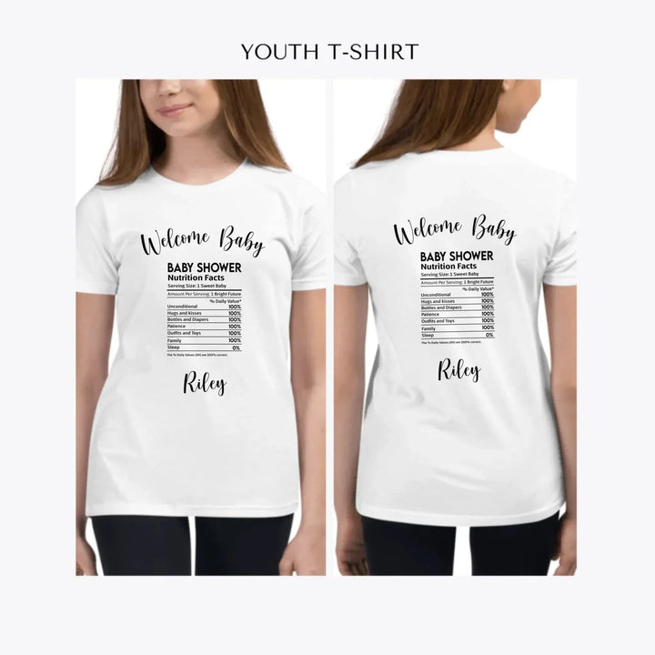 Occasions-Nutrition-Facts-custom-youth-girl-t-shirt-artfulane