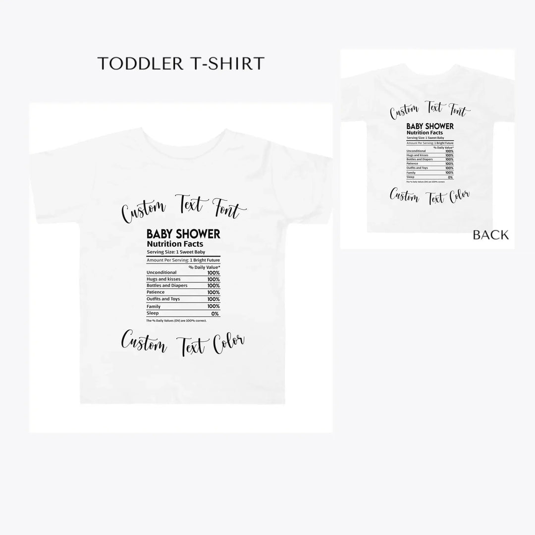 Occasions-Nutrition-Facts-toddler-custom-t-shirt-artfulane