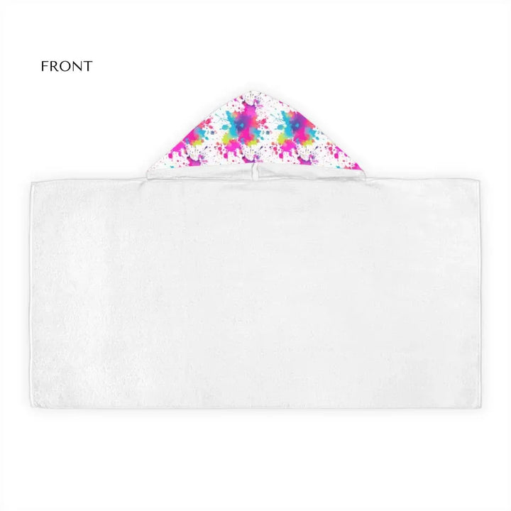 YOUTH HOODED TOWEL Flat Front