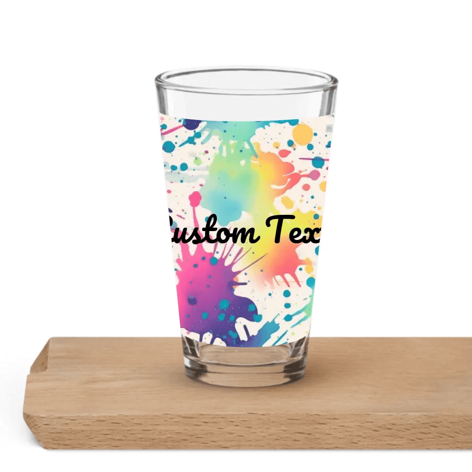 Custom Paint Splashes Glassware - ARTFULANE