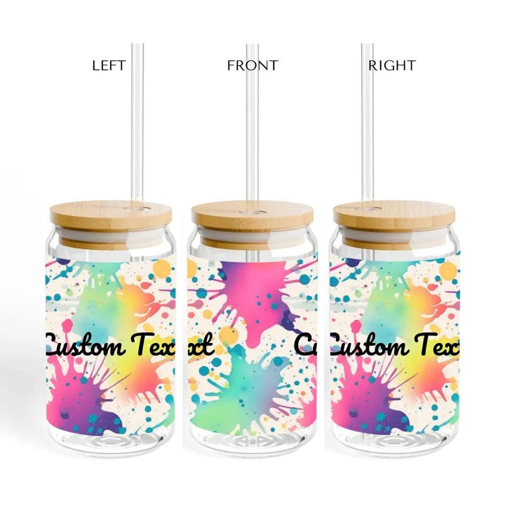 Custom Paint Splashes Glassware - ARTFULANE