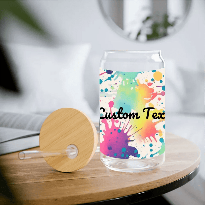 Custom Paint Splashes Glassware - ARTFULANE